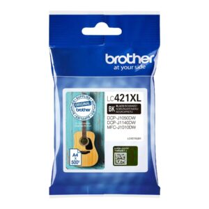 Brother LC421XLBK Ink Cartridge, Black | Brother Brother LC | LC421XLBK | Brother LC421XLBK - High Yield - black - original - ink cartridge | Ink cartridge | Black