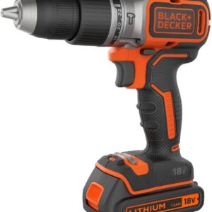 BLACK & DECKER 18V Drill Driver with 2x2.0 Ah Batteries | BCD383D2XK-QW