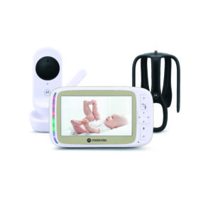 Motorola 5.0” Wi-Fi Video Baby Monitor with Stargrip Crib Mount | VM45 Connect | White