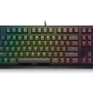 Dell Alienware Tenkeyless AW420K | Gaming Keyboard | Wired | EN | Dark Side of the Moon | CHERRY MX Red