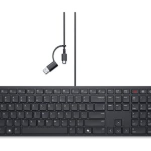 Dell | Collaboration Klaviatūra | KB525C | Klaviatūra | Wired | US (QWERTY) | Black | USB-C