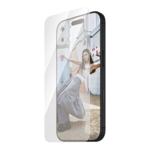 PanzerGlass Screen protector | Apple | iPhone 16 Plus | Glass | Transparent | Ultra-Wide Fit