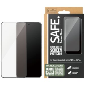 PanzerGlass Screen protector | Xiaomi | Redmi Note 14 Pro, 14 Pro+, 13 Pro+ | Glass | Transparent | Ultra-Wide Fit