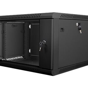 Lanberg | Rack cabinet 19" wall-mount 6U/600x600 (flat pack) | WF01-6606-10B | Black