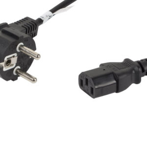 Lanberg | CEE 7/7 to IEC 320 C13 Power Cord | CA-C13C-10CC-0018-BK