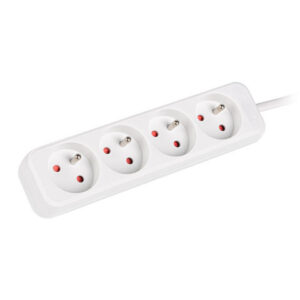 Lanberg Cable Power Strip 4X French Outlets Quality-Grade Copper, 1.5 m | PS0-04E-0150-W