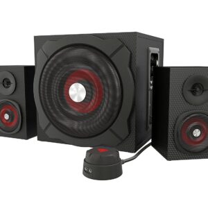 GENESIS Helium 610BT Computer Speakers, Wired, Bluetooth, Black | Genesis | Helium 610BT | Bluetooth | Red/Black | Computer Speakers - Image 1