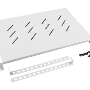 Lanberg 19" fixed shelf 1U/483x300mm, max load capacity up to 25kg | AK-1004-S | Grey