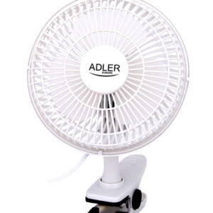 Adler | Fan with clip | AD 7317 | Table Fan | White | Diameter 15 cm | Number of speeds 2 | 30 W - Image 1