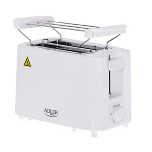 Adler | Toaster | AD 3223 | Power 750 W | Number of slots 2 | Housing material Plastic | White - Image 1