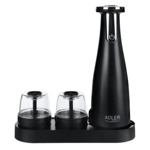 Adler | Electric Salt and pepper grinder | AD 4449b | Housing material ABS plastic | 7 W | Lithium | Matte Black