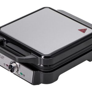 Adler Waffle Maker | AD 3083 | 1800 W | Number of pastry 4 | Belgium | Silver/Black