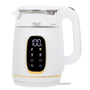 Adler Virdulys with LED Display | AD 1305 | Electric | 2200 W | 1.7 L | Plastic | 360° rotational base | White/Gold