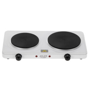 Adler Hot Plate | AD 6520 | Number of burners/cooking zones 2 | White | Electric