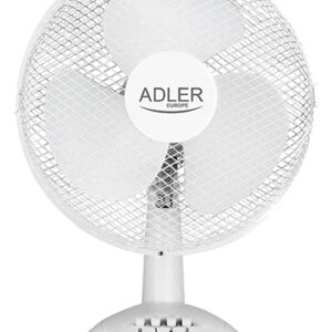 Adler | AD 7304 | Desk Fan | White | Diameter 40 cm | Number of speeds 3 | Oscillation | 45 W | No