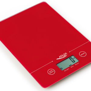 Adler | Kitchen scales | AD 3138 | Maximum weight (capacity) 5 kg | Graduation 1 g | Red