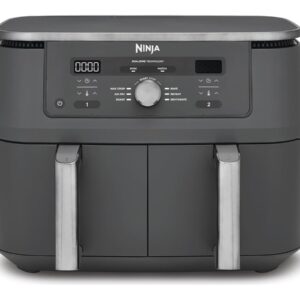 Dual Zone Airfryer | DZ400EU | NINJA Power 2470 W | Capacity 9.5 L | Gunmetal Grey