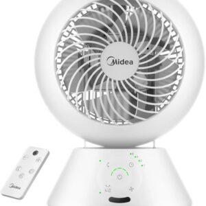 Midea Fan | MDF24JRW TurboForce | Table Fan | White | Number of speeds 5 | Oscillation | Remote control