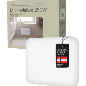 Mill | Heater | IB250 Steel | Panel Heater | 250 W | Number of power levels 1 | Suitable for rooms up to 2-5 m² | White