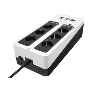 Eaton 3S Gen2 UPS DIN, 450 VA, 270 W, Input: Schuko, Outputs: (3) Schuko, (3) Schuko surge only, Tower | 3S450D