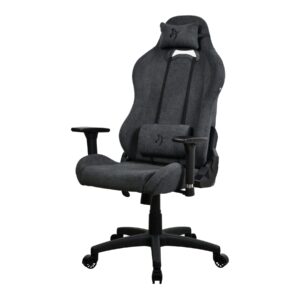Arozzi Frame material: Metal; Wheel base: Nylon; Cover: SoftFabric | Gaming Chair | Torretta SoftFabric | Dark Grey - Image 1