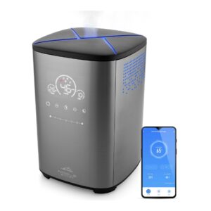 ETA Humidifier | Noble Smart 5629 90000 | 110 W | Water tank capacity 4 L | Suitable for rooms up to 50 m² | Ultrasonic | Grey | Humidification capacity 500 ml/hr