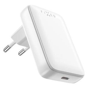 FIXED Slim USB-C Travel Charger, GaN, PD support, 30W, White | Fixed