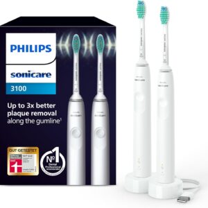 Philips | Sonic Electric Toothbrush | Sonicare 3100 series HX3675/13 | Rechargeable | For adults | Number of brush heads included 2 | Number of teeth brushing modes 1 | Sonic technology | White