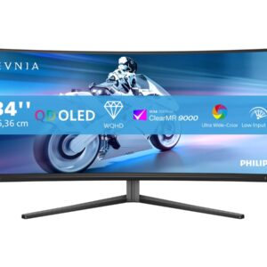 Philips | 34M2C6500/00 Evnia 6000 | 34 " | LED | WQHD | 21:9 | 175 Hz | 0.03 ms | 3440 x 1440 pixels | HDMI ports quantity 2