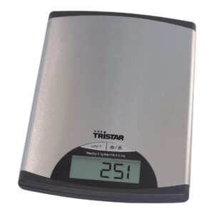 Tristar | Kitchen scale | KW-2435 | Maximum weight (capacity) 5 kg | Metallic