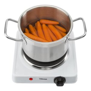 Tristar | Free standing table hob | KP-6185 | Number of burners/cooking zones 1 | Rotary | Black, White | Electric