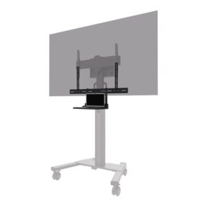 Neomounts Floor stand | AV45-500BL Laptop Shelf Kit | Height adjustment | 43-110 " | Maximum weight (capacity) 2.5 kg | Black