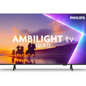 Philips 4K QLED Ambilight TV | 43PUS8450/12 | 43 | Smart TV | TITAN OS | UHD | Black