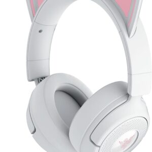Razer Gaming Ausinės | Kraken Kitty V3 X | Wired | Over-Ear | Microphone | White