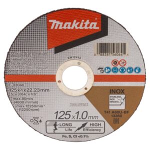 Pjovimo diskas metalui MAKITA A60U 125x1,0mm, 12vnt. - Image 2