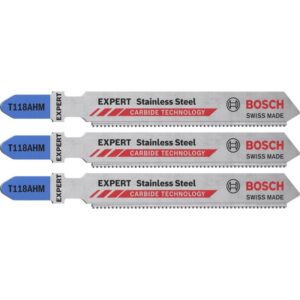 Pjūkleliai BOSCH Expert Stainless Steel T 118 AHM, 3vnt.