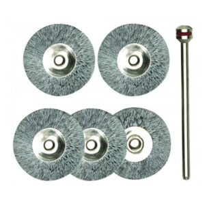 Plieniniai šepetėliai Ø22mm(5vnt.) PROXXON