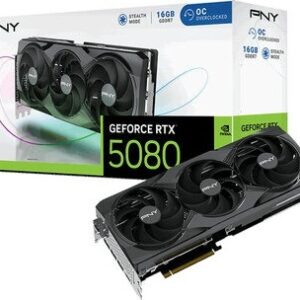 Vaizdo plokštė PNY RTX 5080 Triple Fan OC 16 GB