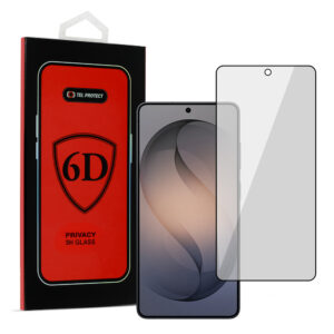 Tel Protect Full Glue 6D Privacy Apsauginis stiklas skirtas SAMSUNG GALAXY S26 ULTRA BLACK (with fingerprint unlock)