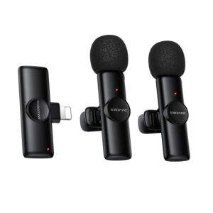 Borofone Lavalier wireless microphone BFK16A Winner Lightning black - 2 pieces
