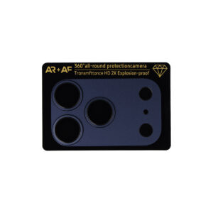 Apsauginis stiklas Aluminum Metal Camera Full Cover Lens on camera skirtas Apple iPhone 17 Pro deep blue (camera island+mesh)