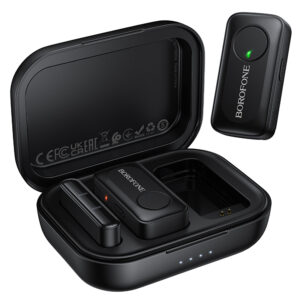 Borofone Lavalier wireless microphone BFK17 Lemai Type C black - 2 pieces