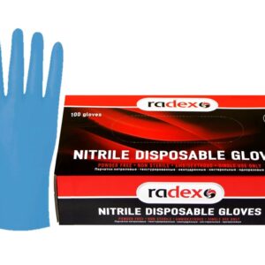 RADEX nitrilo vienkartinės pirštinės XL (100 vnt.) - Image 1