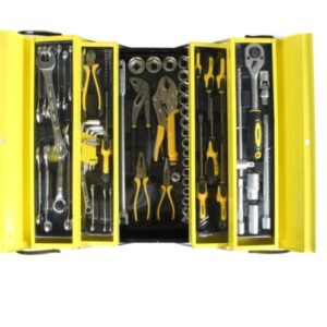 Įrankių, veržliarakčių, atsuktuvų ar antgalių rinkinys sulankstomame dėkle, 87 vnt WMC 4087C - Image 2