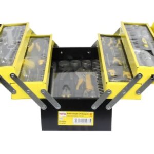 Įrankių, veržliarakčių, atsuktuvų ar antgalių rinkinys sulankstomame dėkle, 87 vnt WMC 4087C