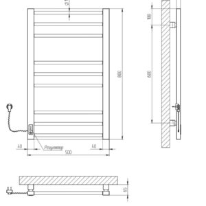 Rankšluosčių džiovintuvas Kosser Step 800x500/9 EL laikmatis juodas - Image 2