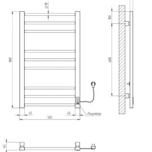 Rankšluosčių džiovintuvas Kosser Step 800x500/9 ER laikmatis baltas - Image 2