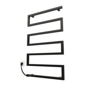 Elektrinis rankšluosčių džiovintuvas Kosser Zeta 900x550 EL, su laikmačiu, juodas (laidas kairėje) - Image 2