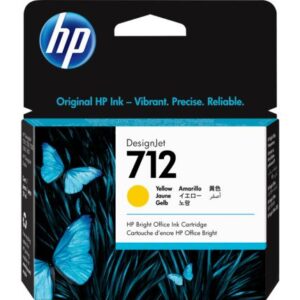 HP 3ED69A ink cartridge No. 712, yellow, 29ml