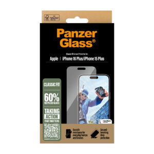 PanzerGlass Screen Protector Apple iPhone 16 Plus, Classic Fit - Image 4